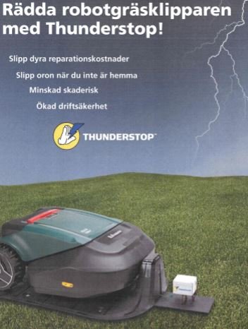 Rädda robotgräsklipparen med Thunderstop